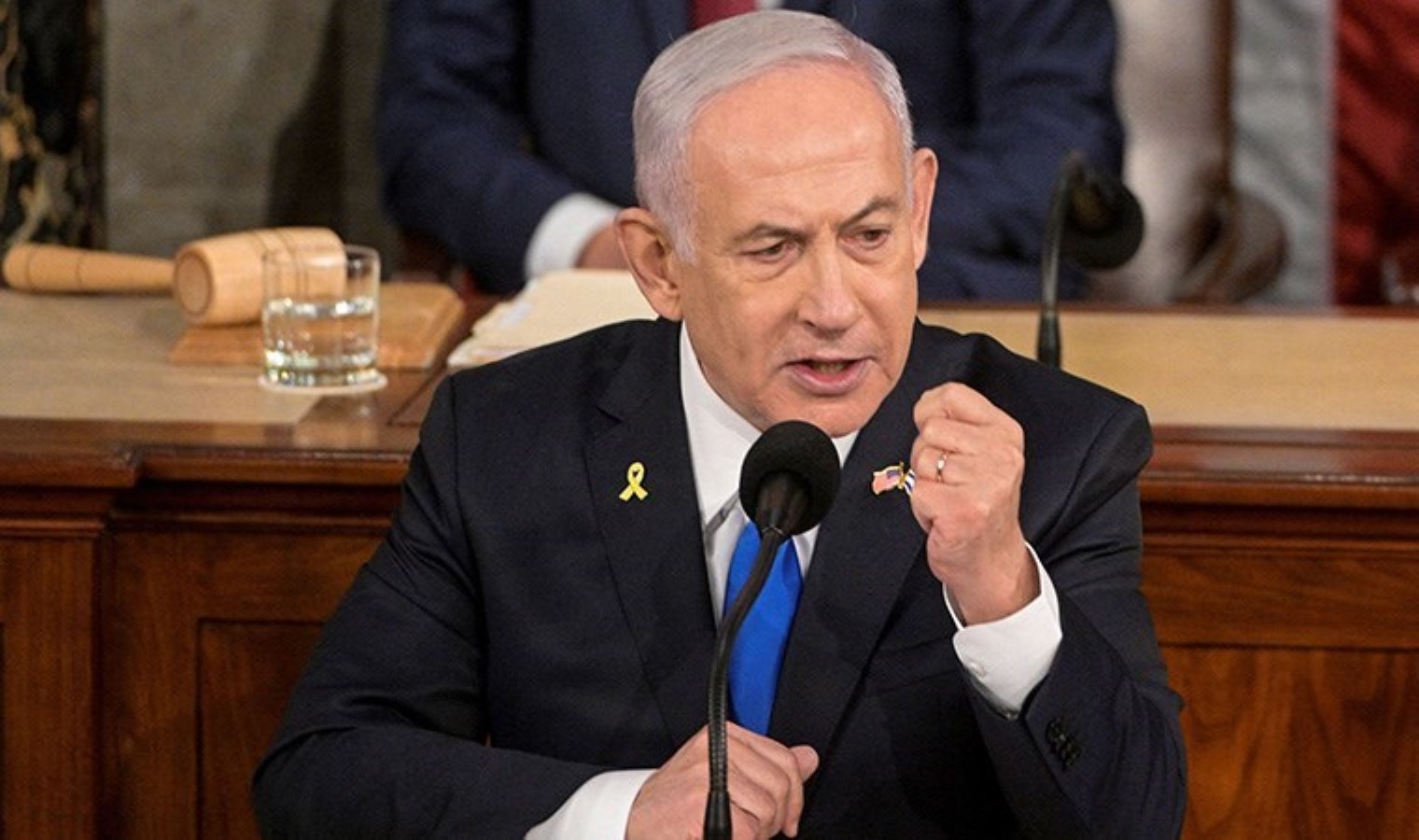 Netanyahu ABD Kongresi’nde konuştu, göstericiler için ‘İran’ın kullanışlı aptalları’ dedi